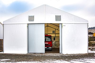 Lightweight tent hall for storage, Háj ve Slezsku