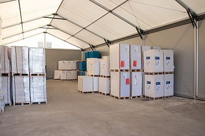 Tent hall for storage, Sezemice