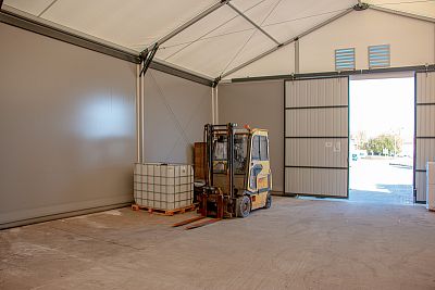 Tent hall for storage, Sezemice