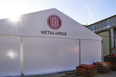 Tent hall for storage with canopy cladding, Kopřivnice