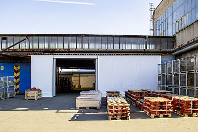 Tent hall for storage with canopy cladding, Kopřivnice