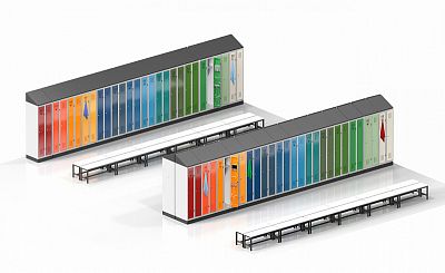 Workshop furniture as a set of blocks